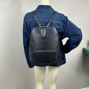 Louis Vuitton Epi Leather Large Gobelins Backpack Black  Noir Travel School